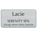 Customized Engraved Name Badge With Magnetic Fastener