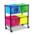 Two-Tier File Cart for Front-to-Back + Side-to-Side Filing