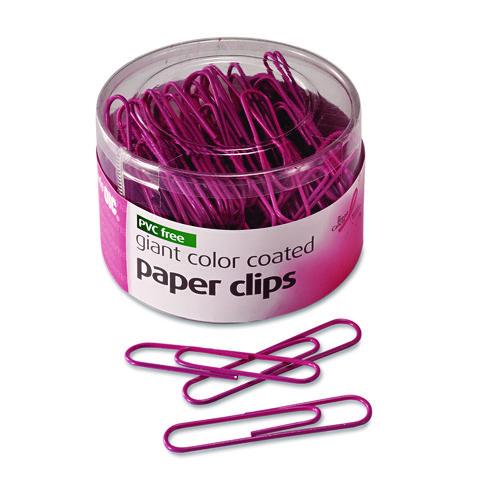Pink Coated Paper Clips