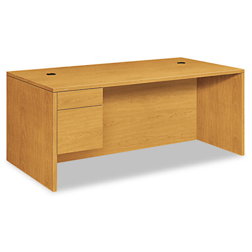 10500 Series "L" Workstation Single Pedestal Desk with 3/4 Height Pedestal