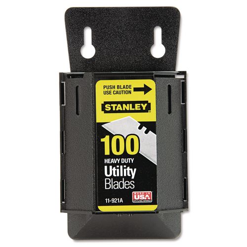 Wall Mount Utility Knife Blade Dispenser w/Blades