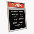 Message/Business Hours Sign