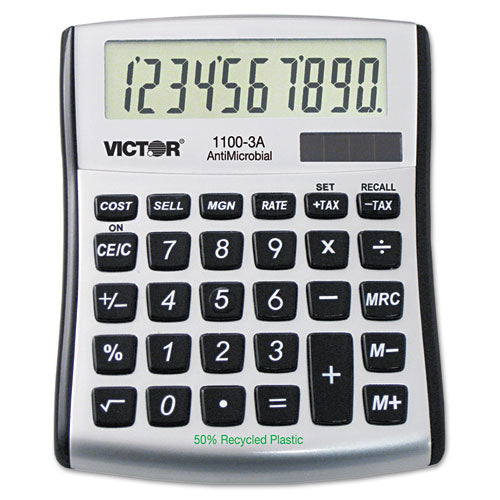 1100-3A Antimicrobial Compact Desktop Calculator