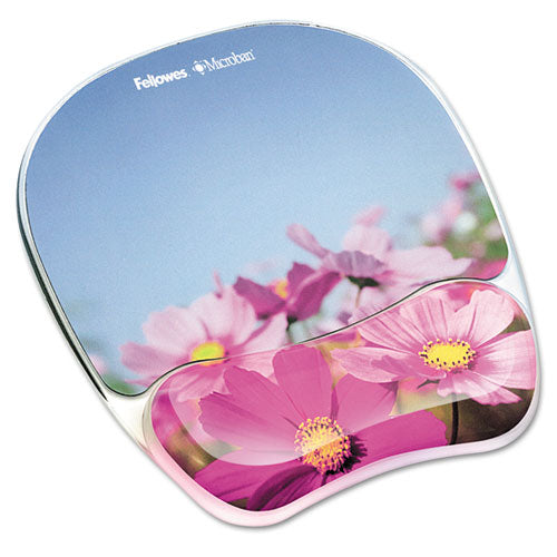 Photo Gel Mouse Pad with Wrist Rest with Microban Protection