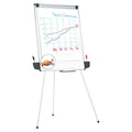Dry Erase Board with Tripod Easel and Adjustable Pen Cups