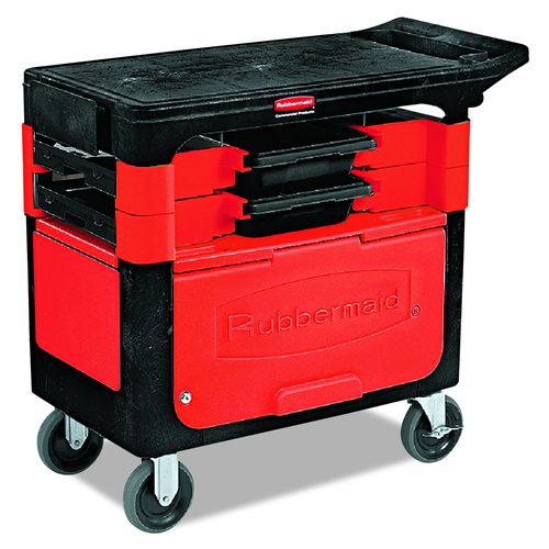 Trades Cart with Locking Storage Area