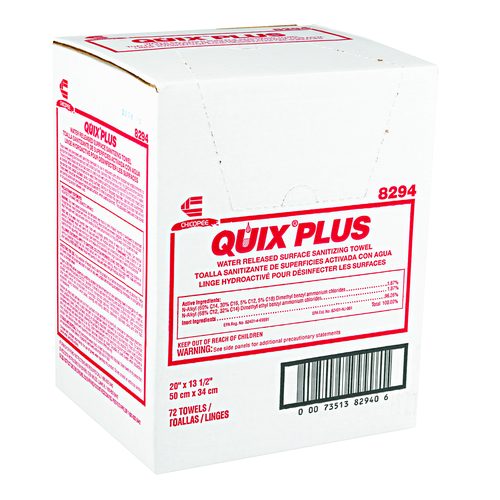 Quix Plus Cleaning and Sanitizing Towels