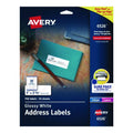 Glossy White Easy Peel Mailing Labels w/ Sure Feed Technology