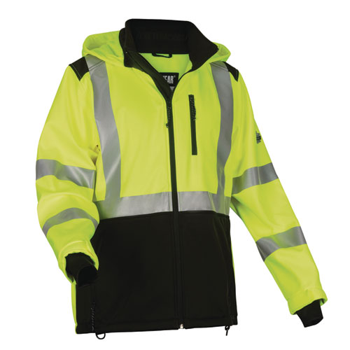 GloWear 8353 Class 3 Hi-Vis Softshell Water-Resistant Jacket