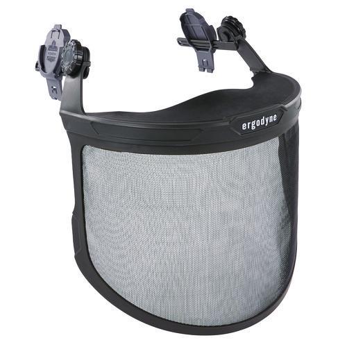 Skullerz 8989 Mesh Face Shield with Adapter for Hard Hat and Safety Helmet