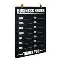 Business Hours Indoor/Outdoor Hanging Chalkboard