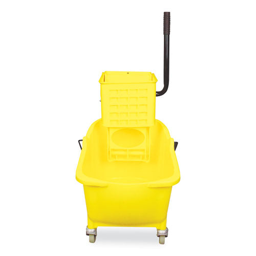 Side-Press Wringer and Plastic Bucket Combo