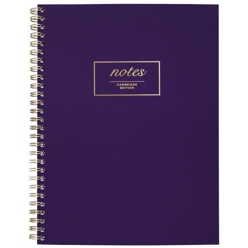 Jewel Tone Notebook with Gold Twin-Wire Binding