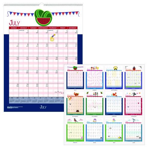 Academic Year Recycled Seasonal Wall Calendar