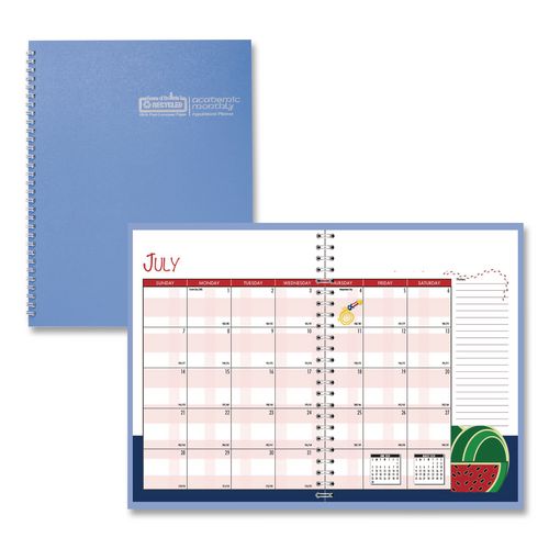 Recycled Academic Year Illustrated Monthly Planner