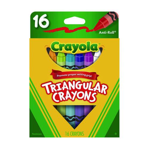 16-Color Triangular Crayons