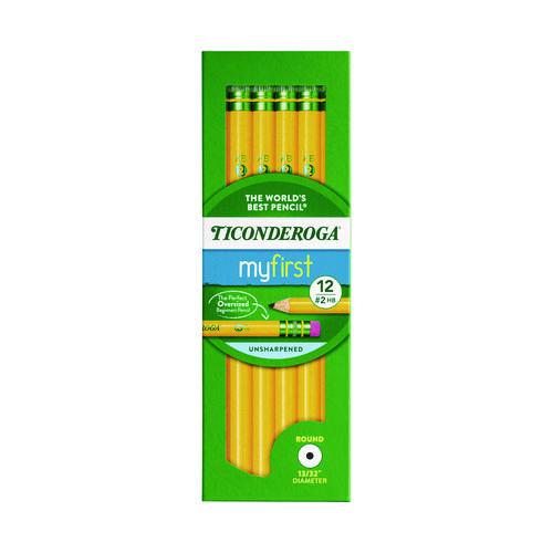 Ticonderoga Beginners Woodcase Pencil with Eraser and Microban