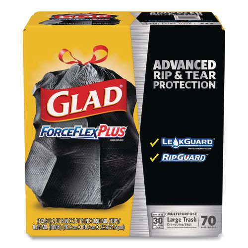 ForceFlexPlus Drawstring Large Trash Bags