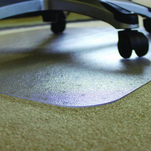 Ecotex Marlon BioPlus Rectangular Polycarbonate Chair Mat for Low/Medium Pile Carpets