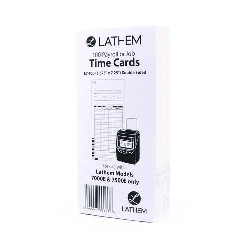 Time Clock Cards for Lathem Time 7000E