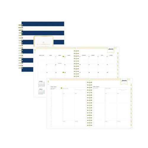 Day Designer Navy Stripe Daily/Monthly Planner