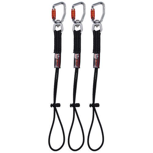 Squids 3714 Elastic Tool Tail Lanyard w/Carabiner and Cinch Loop