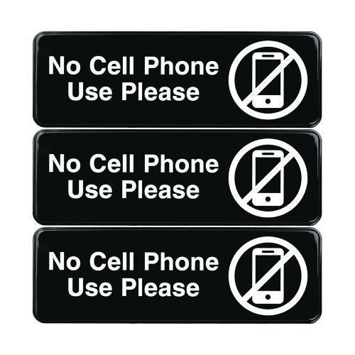 No Cell Phone Use Please Indoor/Outdoor Wall Sign