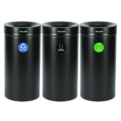27 Gallon Black Stainless Steel Compost Bin