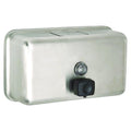 Horizontal Manual Surface-Mounted Stainless Steel Liquid Soap Dispenser