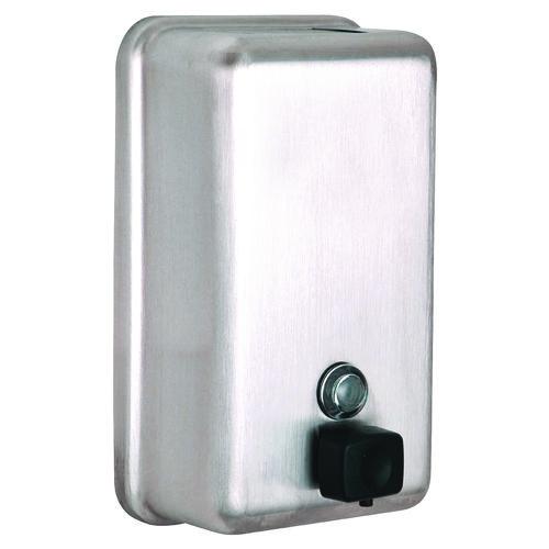 Vertical Manual Surface-Mounted Stainless Steel Liquid Soap Dispenser