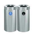 27 Gallon Stainless Steel Recycling Can and Trash Receptacle