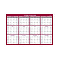 Classic Red Laminated Erasable Wall Calendar
