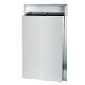 Stainless Steel Recessed 12 Gal Leak-Proof Waste Receptacle