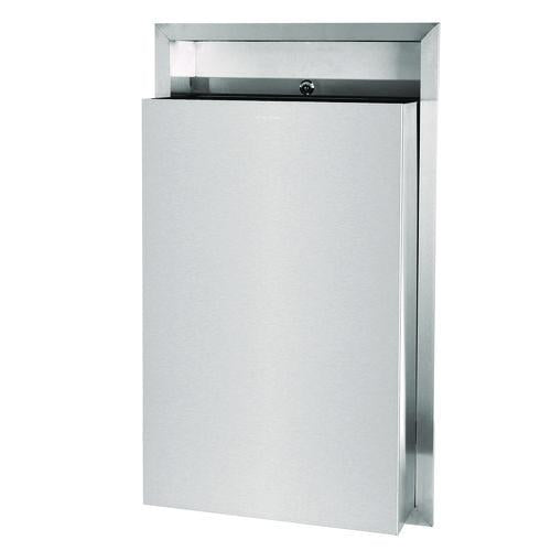 Stainless Steel Recessed 12 Gal Leak-Proof Waste Receptacle