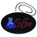 LED Oval Coffee Sign