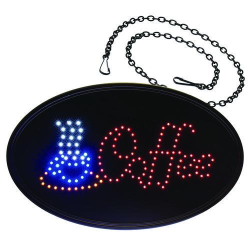LED Oval Coffee Sign