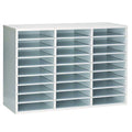 Wooden 27 Compartment Literature Organizer