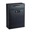 Large Secure Drop Box Wall Mounted Locking Mail Box with Key and Combination lock