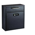 Medium Secure Drop Box Wall Mounted Locking Mail Box with Key and Combination Lock