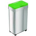 Open Top Compost Bin with Wheels and Color-Coded Lid