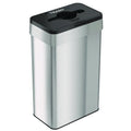 Open Top Trash Can with Color-Coded Lid
