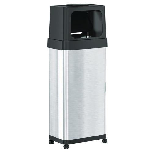 Dual Push Door Trash Can
