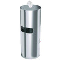 Side-Entry Trash Can with Gym Wipe Dispenser