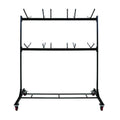 Steel Folding Chair Two-Tier Utility Cart