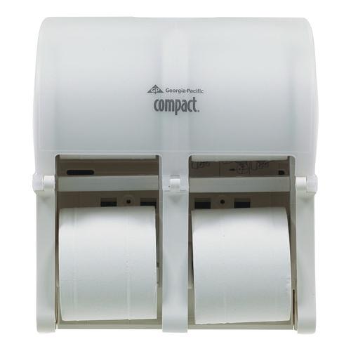 Compact Quad Vertical 4-Roll Coreless Tissue Dispenser