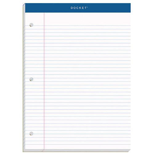 Double Docket Ruled Pads with Extra Sturdy Back