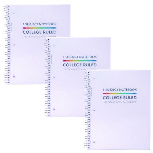 Letter Size 1-Subject Notebook