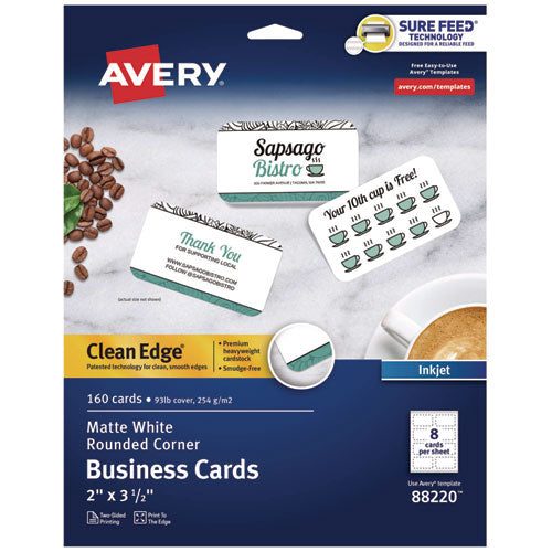 Round Corner Print-to-the-Edge Business Cards