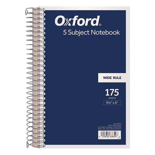 Wirebound Five-Subject Notebook