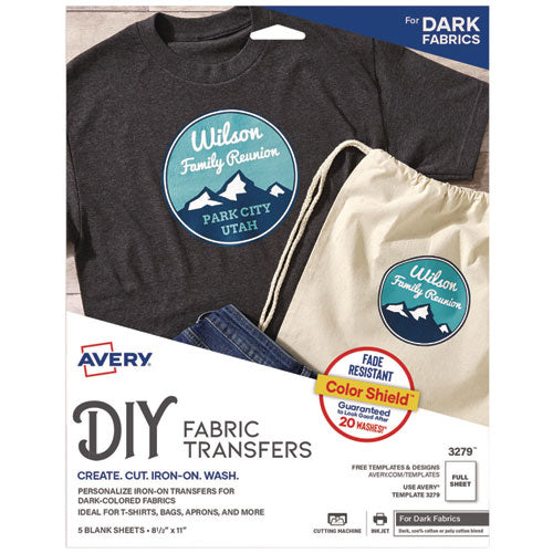 Fabric Transfers for Dark-Colored Fabrics